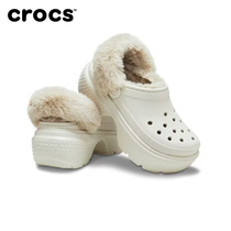 Crocs Card Loci Snow House Warm Cotton Dongle Shoes 2023 Winter New Cotton Tugging Glint Warm Cotton Shoes 208546