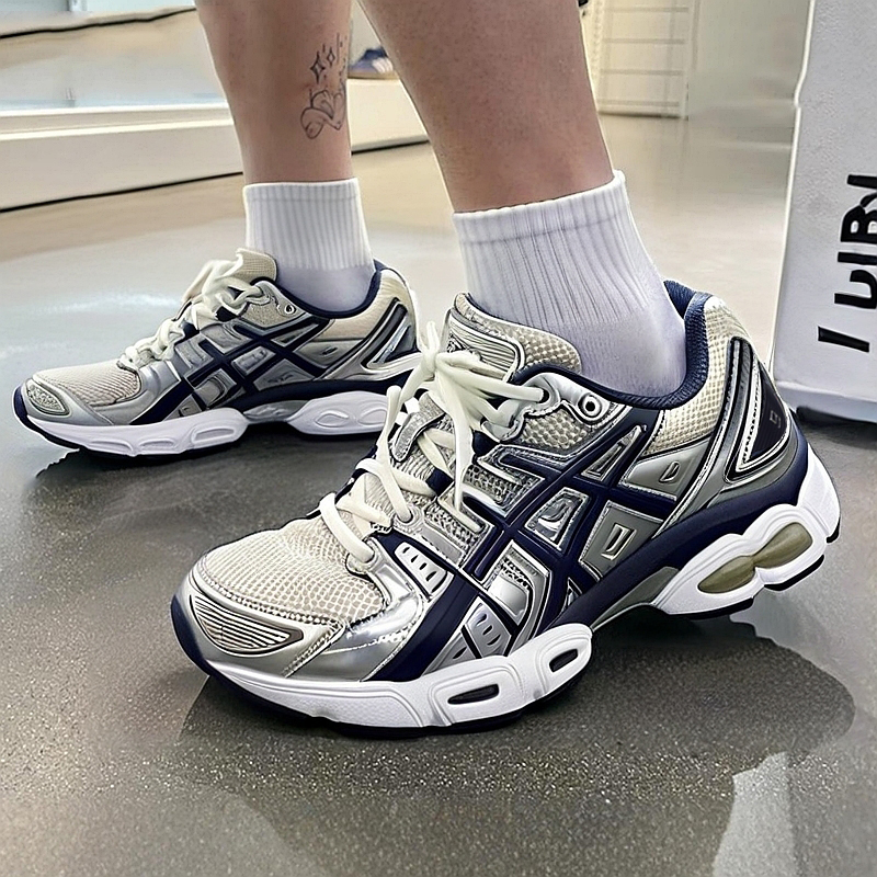 ASICS亚瑟士休闲鞋男女GEL-NIMBUS 9情侣老爹鞋潮流复古运动鞋 - 图0