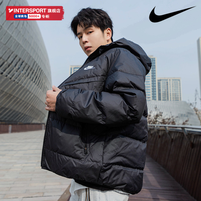 Nike耐克羽绒服男装2025冬季新款运动服防风保暖连帽外套FB8178 - 图2