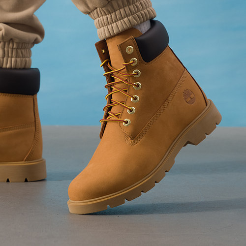 添柏岚马丁靴男靴户外防水踢不烂高帮休闲靴短靴经典大黄靴18094 - 图2