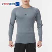 NIKE Nike long sleeve T-shirt mens 2023 new sportswear running fitness training suits tight blouses FB7920