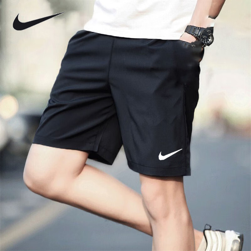Nike耐克速干短裤男裤2024夏季新款梭织运动裤训练五分裤BV6856-图1