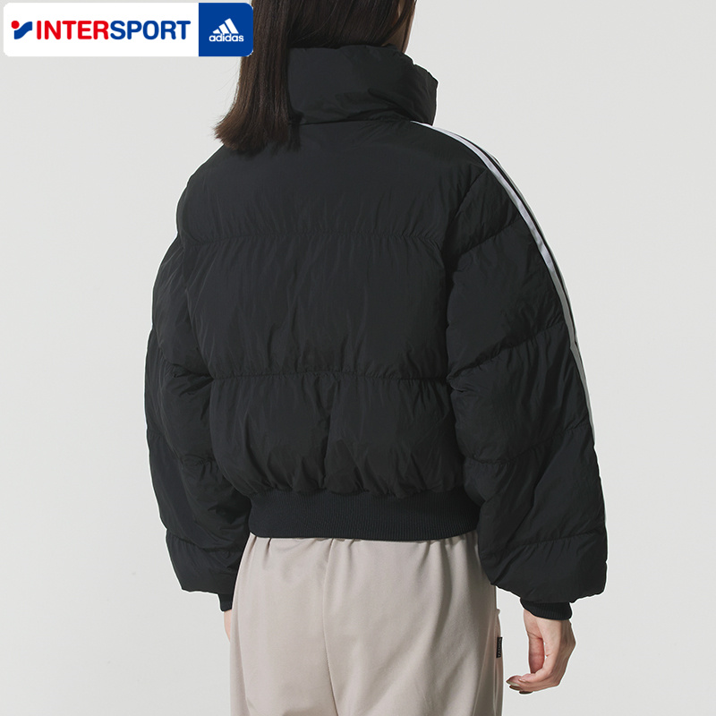 阿迪达斯三叶草女装上衣秋冬季新款羽绒服保暖运动外套夹克JX2970 - 图1