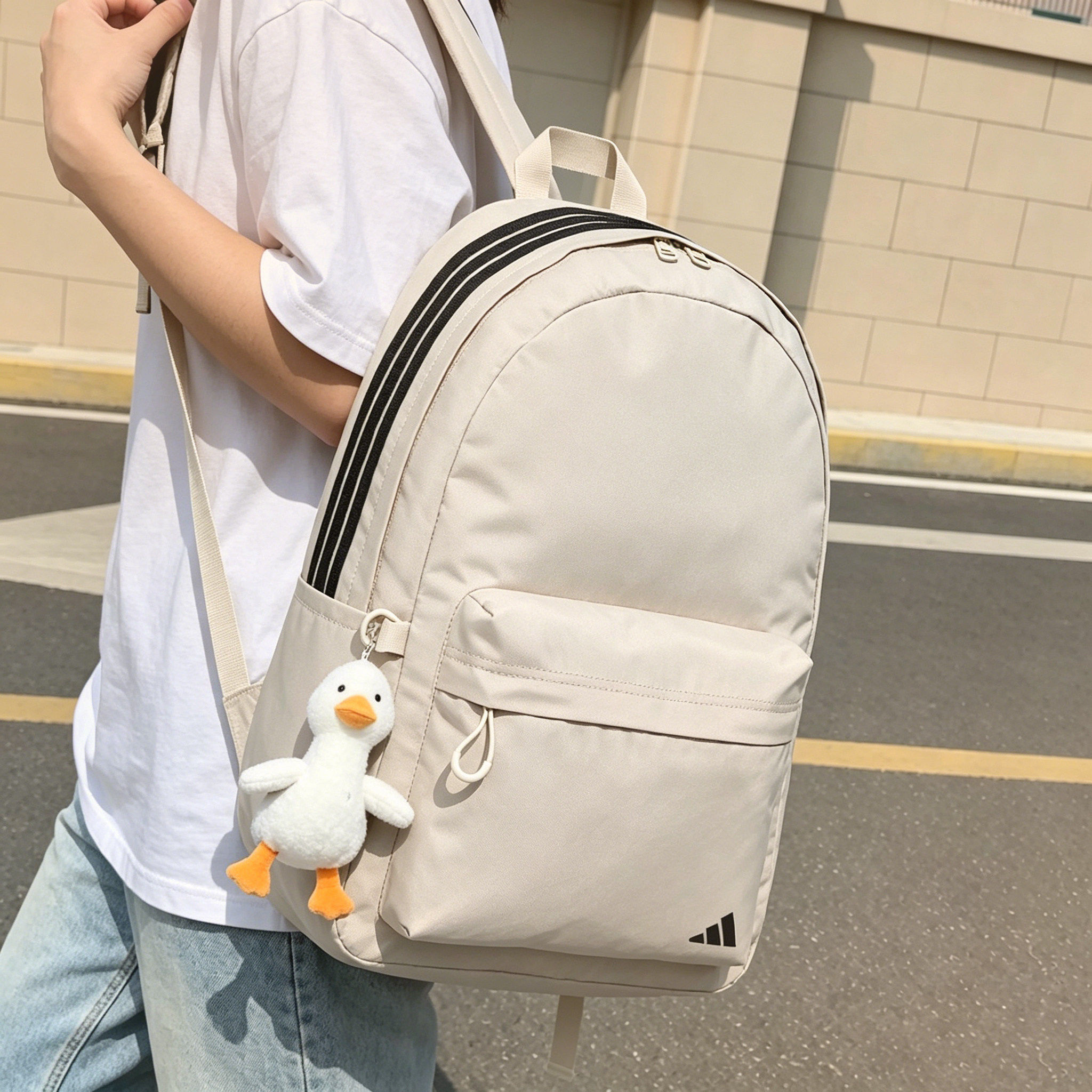 Inter丨Adidas large-capacity backpack men's bag women's bag summer sports bag student school bag casual backpack