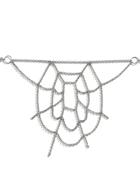 朋克哥特摇滚暗黑甜酷嘻哈蜘蛛网裤链金属链条身体链衣饰包包装饰