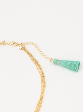 下架自由区时尚感混合流苏两用项链女ONWARD