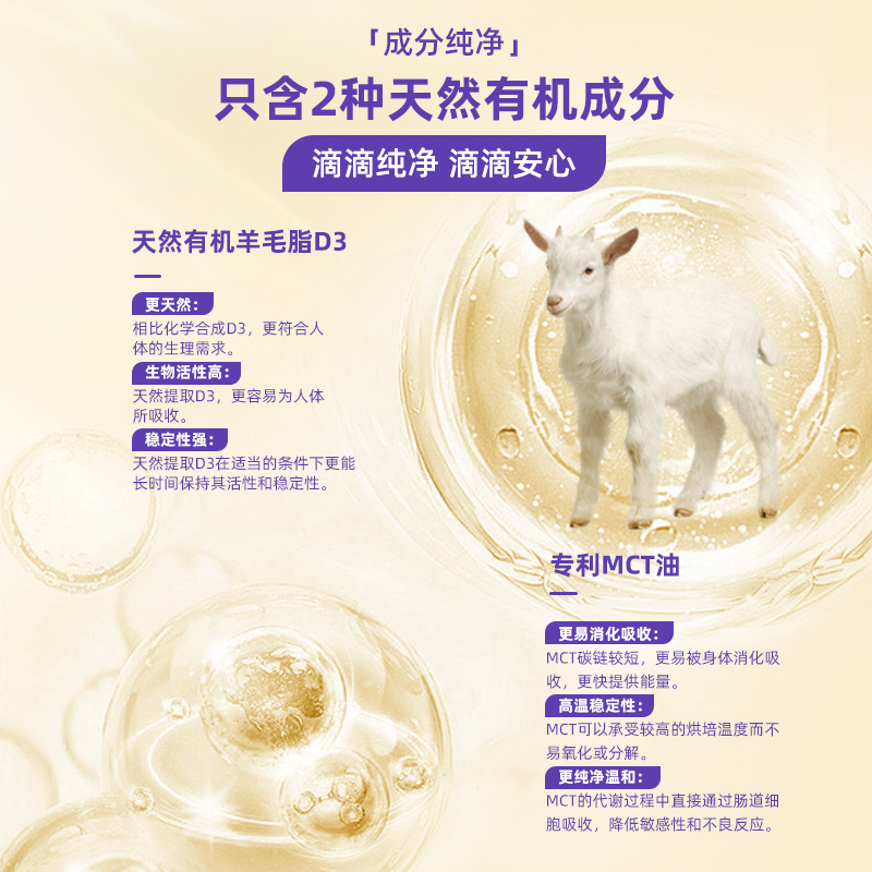 Ddrops儿童维生素D3滴剂一岁以上宝宝补钙维D婴幼儿600iu 2.8ml-图1