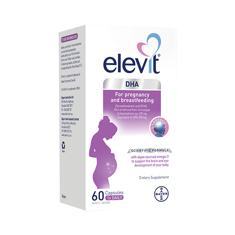 澳版Elevit 爱乐维孕妇海藻油胶囊DHA孕妇专用怀孕期哺乳期营养品