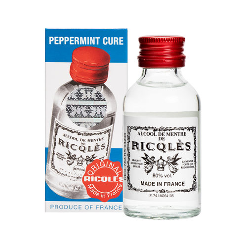 港版法国双飞人RICQLES利佳薄荷药水消毒水驱蚊水提神消暑50ml - 图0