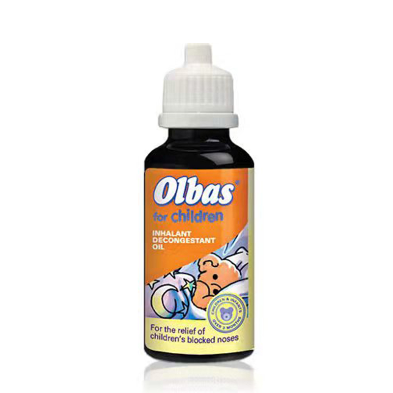 英国Olbas 婴幼儿鼻塞感冒和流感缓解儿童鼻塞闻鼻通精油 12ml