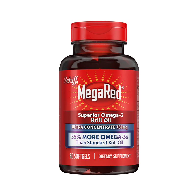 MegaRed美国omega3磷虾油鱼油升级精粹软胶囊中老年血管750mg80粒-图0