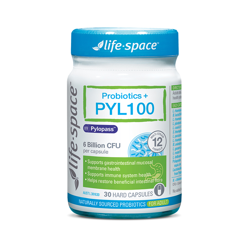 澳洲进口lifespace PYL100益生菌肠道养肠胃pylopass罗伊氏乳杆菌