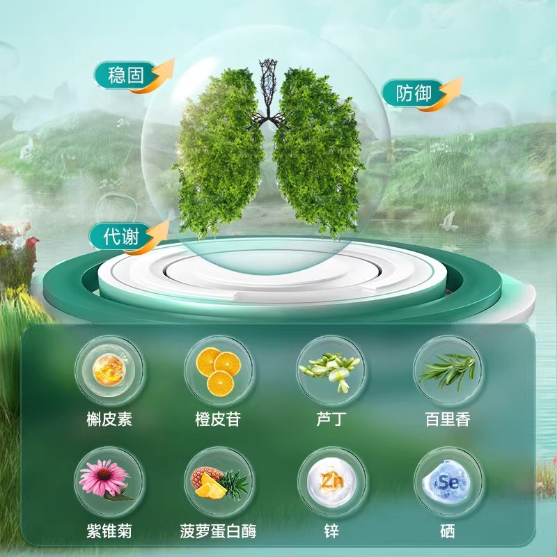 VIKpro德国500mg专利槲皮素菠萝蛋白酶肺动力肺部保健品胶囊60粒 - 图2