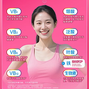 海外善存女士复合维生素B族叶酸[5元优惠券]-寻折猪
