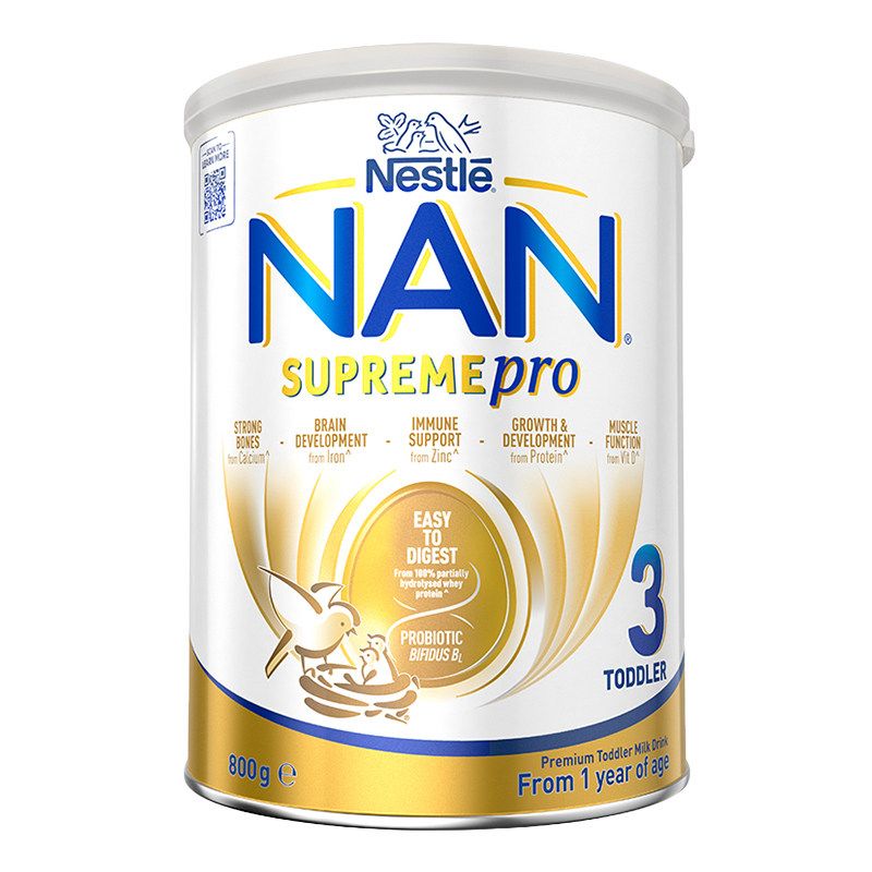 雀巢新升级Supremepro3段超级超启能恩适度水解配方奶粉800g