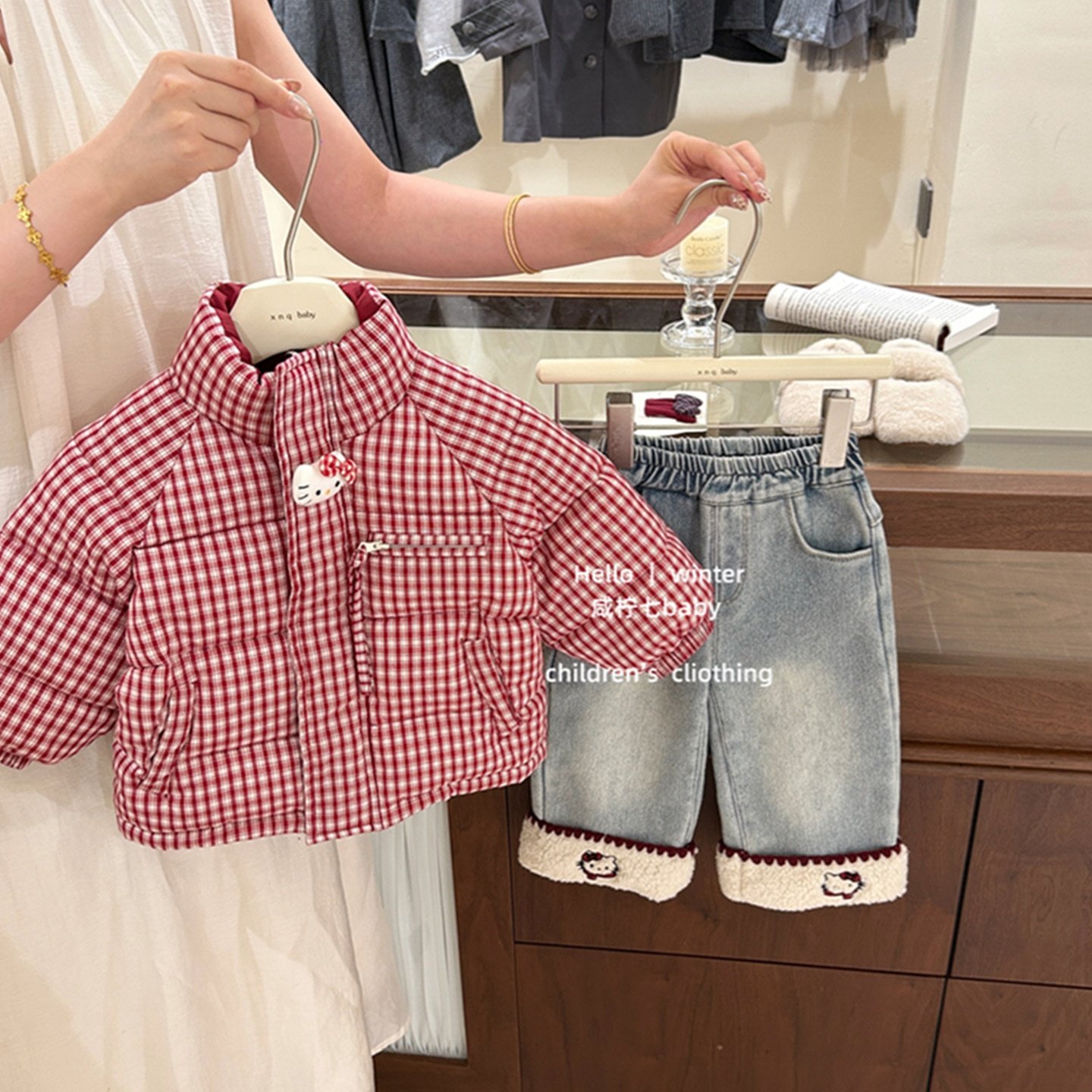 【咸柠七】双面穿！冬装女童韩系外套2025秋冬季新款儿童两穿棉服,淘宝优惠券,粉丝福利购,淘宝优惠卷