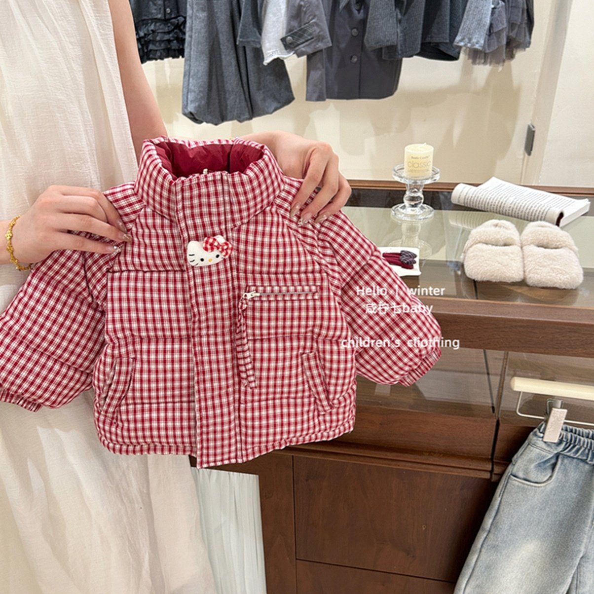 【咸柠七】双面穿！冬装女童韩系外套2025秋冬季新款儿童两穿棉服,淘宝优惠券,粉丝福利购,淘宝优惠卷