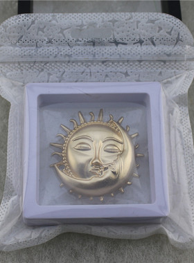 太阳神月亮抽象人脸大气胸针包邮