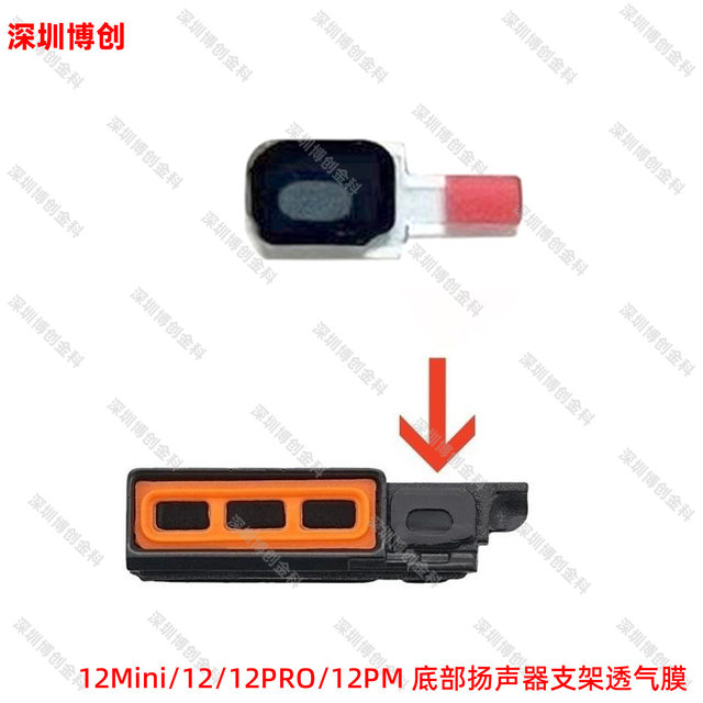 Speaker breathable film at the bottom of mobile phone with airtight sealant pad, suitable for iPhone