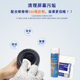 Repair man uses anti-static dust-free cloth to clean mobile phone screen