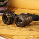 Steampunk mask glowing goggles