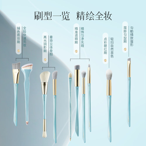 【立即抢购】彩棠TIMAGE化妆刷扁弧型粉底刷修容高光刷点彩 - 图0