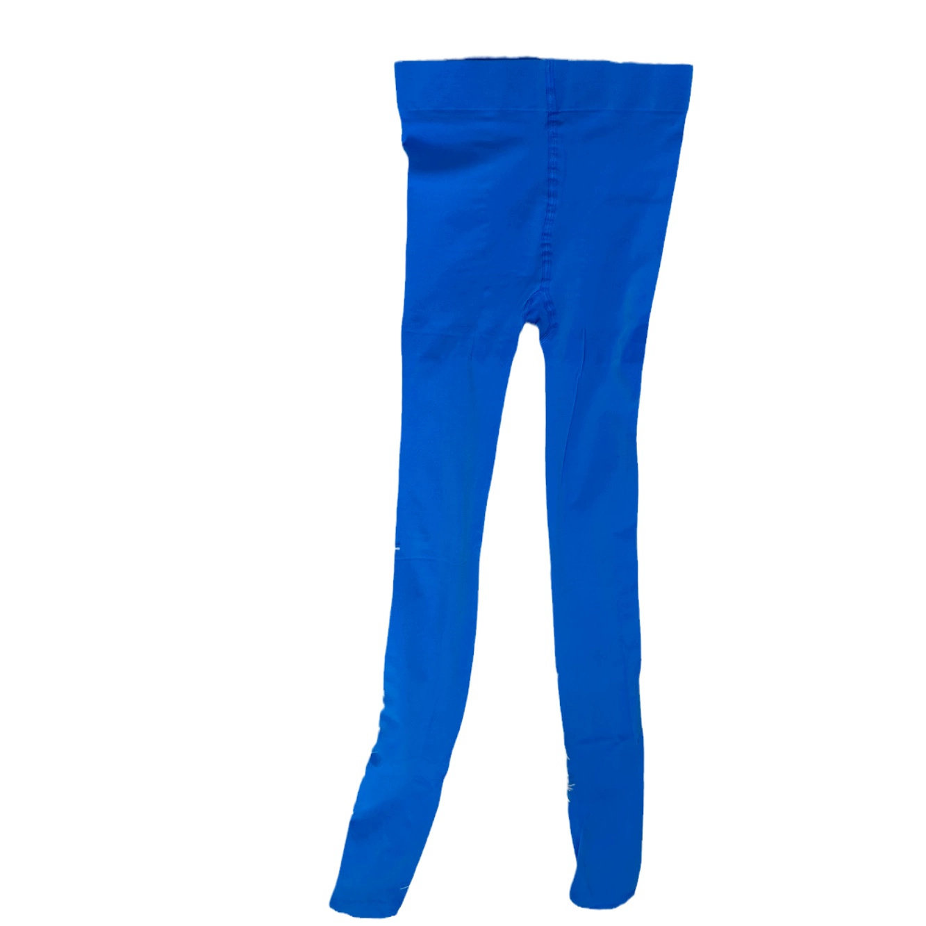 Spring and Autumn Solid Color Personalized Bright Blue Velvet Pantyhose