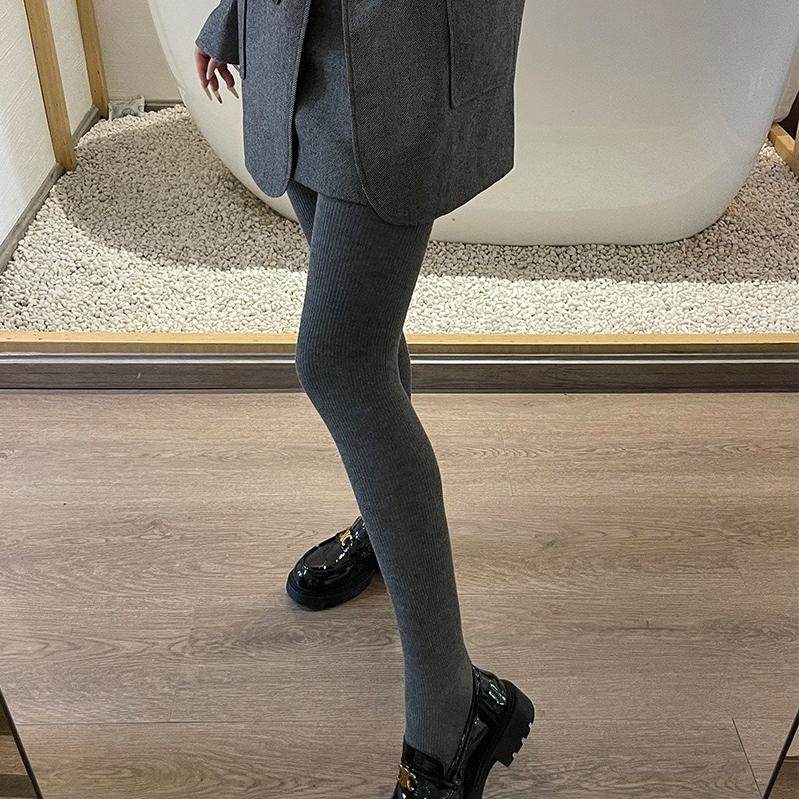 秋冬季细条羊毛自发热加绒打底裤安可拉红色棉质保暖显瘦连裤袜女,淘宝优惠券,粉丝福利购,淘宝优惠卷