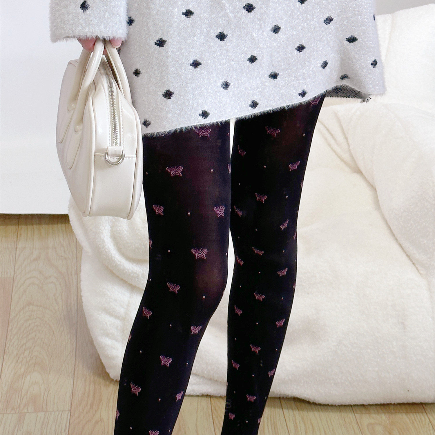 y2k玫粉蝴蝶日系少女天鹅绒连裤袜早秋80D提花黑色显瘦打底袜女jk,淘宝优惠券,粉丝福利购,淘宝优惠卷