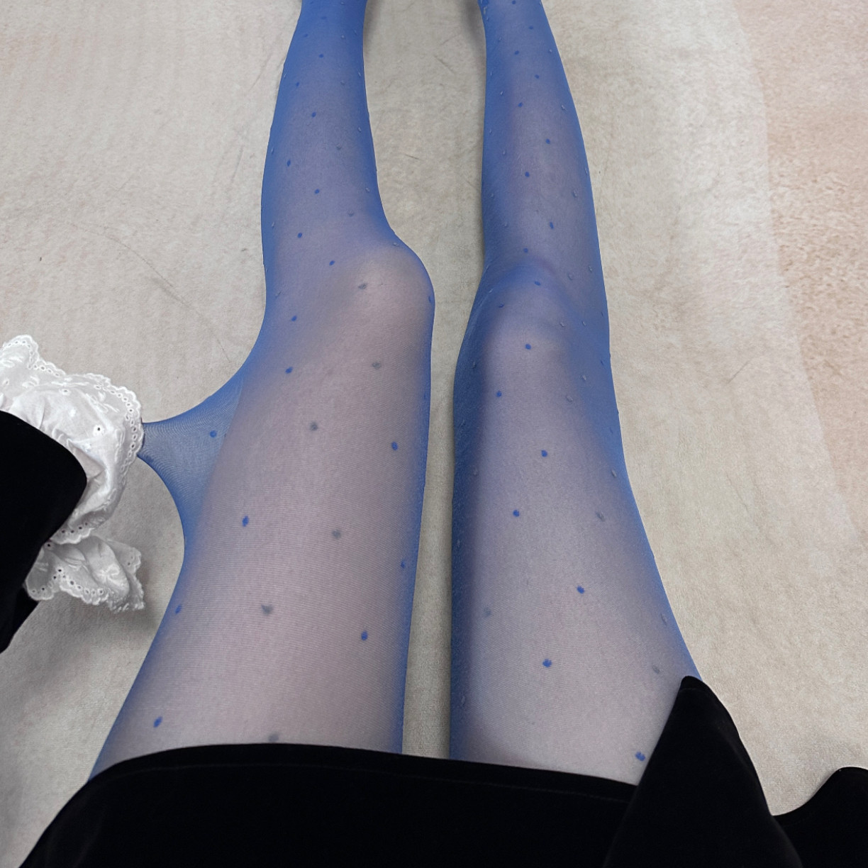 早秋透明复古蓝色脚踝碎花新中式丝袜显瘦点点提花薄款连裤袜du家,淘宝优惠券,粉丝福利购,淘宝优惠卷