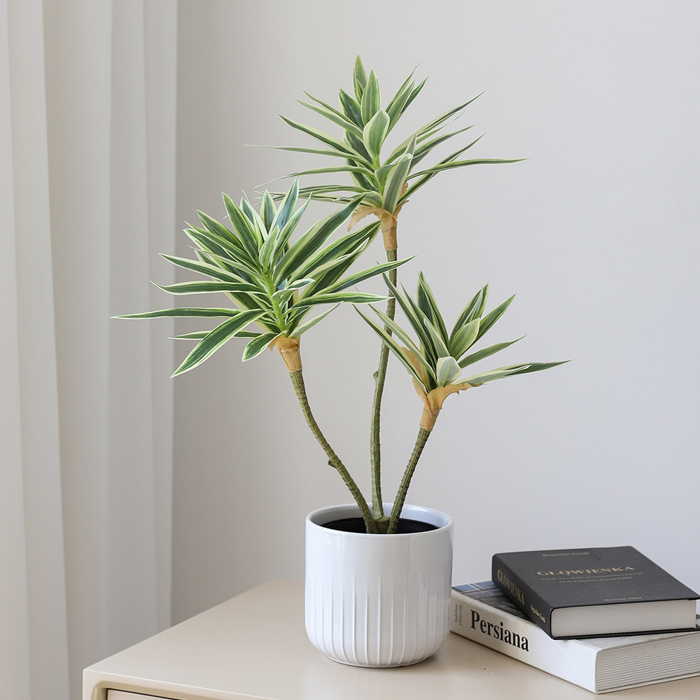 高品质3头百合竹仿真植物盆景仿真花仿真绿植假植物家居桌面摆件,淘宝优惠券,粉丝福利购,淘宝优惠卷