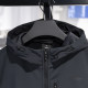 Li Ning ກິລາ windbreaker ບວກກັບ velvet ເພື່ອຮັກສາຄວາມອົບອຸ່ນ