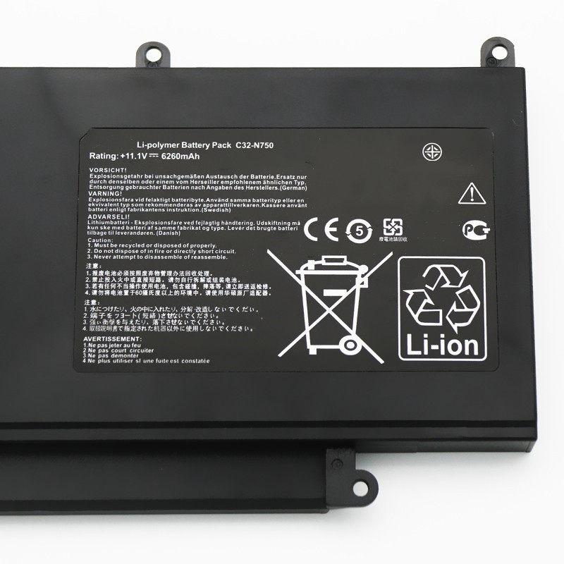 Ventola di ricambio compatibile con ASUS Ultrabook N750JV-T4033H, N750JV-T4060H, N750JV-T4097H