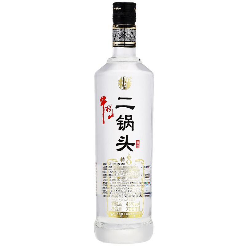 北京牛栏山二锅头特8原特制8清香型45度700ml*6瓶装粮食白酒整箱