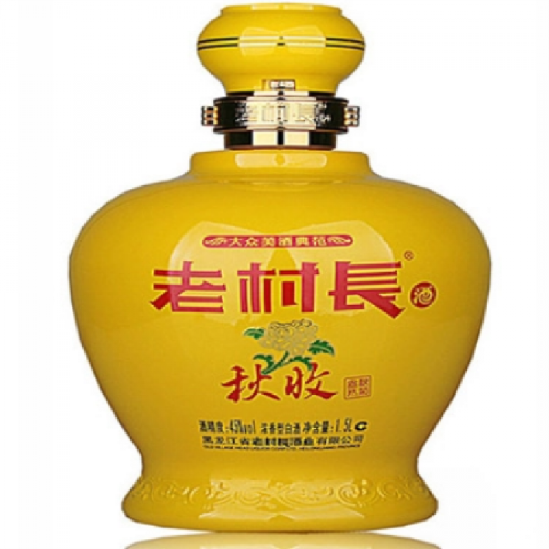 老村长45度 浓香型白酒1.5L*4坛整箱特价原箱发快递 - 图1