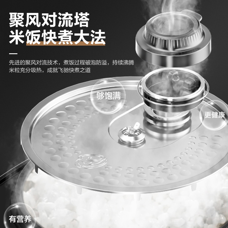 美的精品电器旗舰店美的电饭煲家用4L电饭锅大容量3-4人5人智能多功能正品2