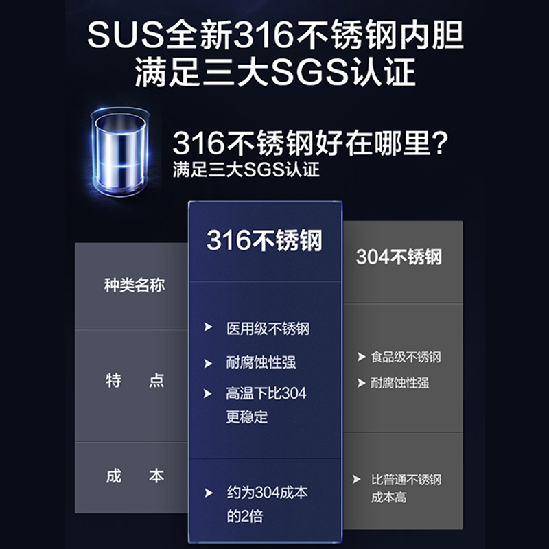 美的电热水壶家用烧水壶316L不锈钢保温一体大容量开水壶全自动 - 图0