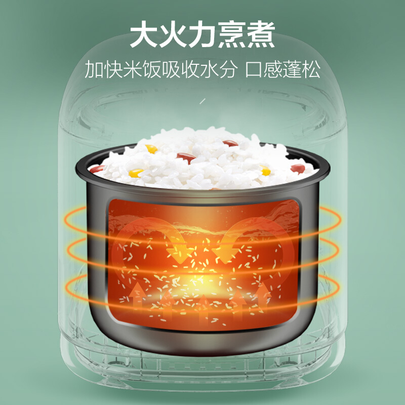 美的精品电器旗舰店美的电饭煲家用电饭锅迷你小型1-2人3人智能多功能正品3