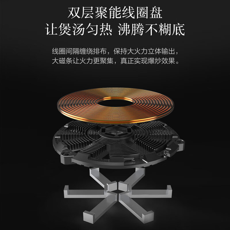 美的电磁炉家用火锅大功率炒菜锅一体全套电池炉官方旗舰店正品