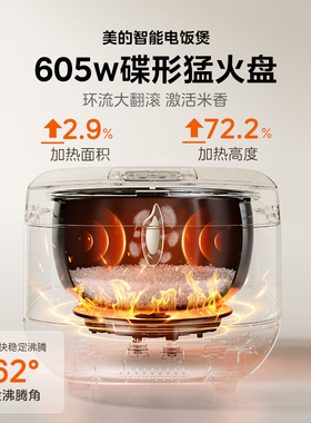 美的家用电饭煲3L多功能小型饭锅