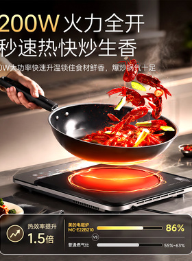 美的电磁炉家用多功能爆炒2026新