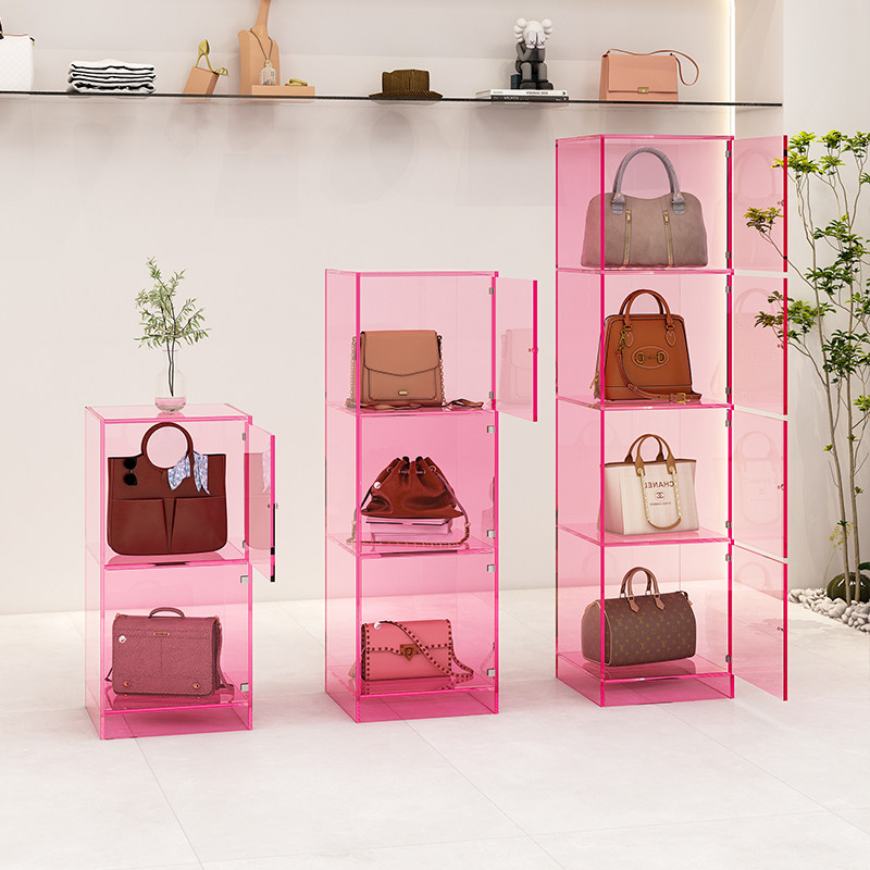 北欧亚克力客厅收纳置物架现代简约多层带门落地防尘书架展示柜,淘宝优惠券,粉丝福利购,淘宝优惠卷