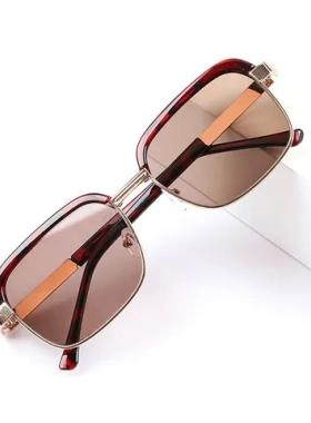 水晶男遮阳真品遮阳镜太阳镜2025显瘦眉毛中老年复古款老爷子