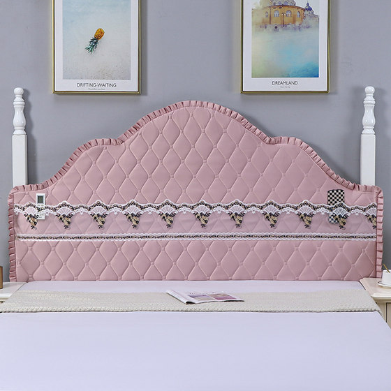 Customized European style bedside cover with irregular quilted fabric