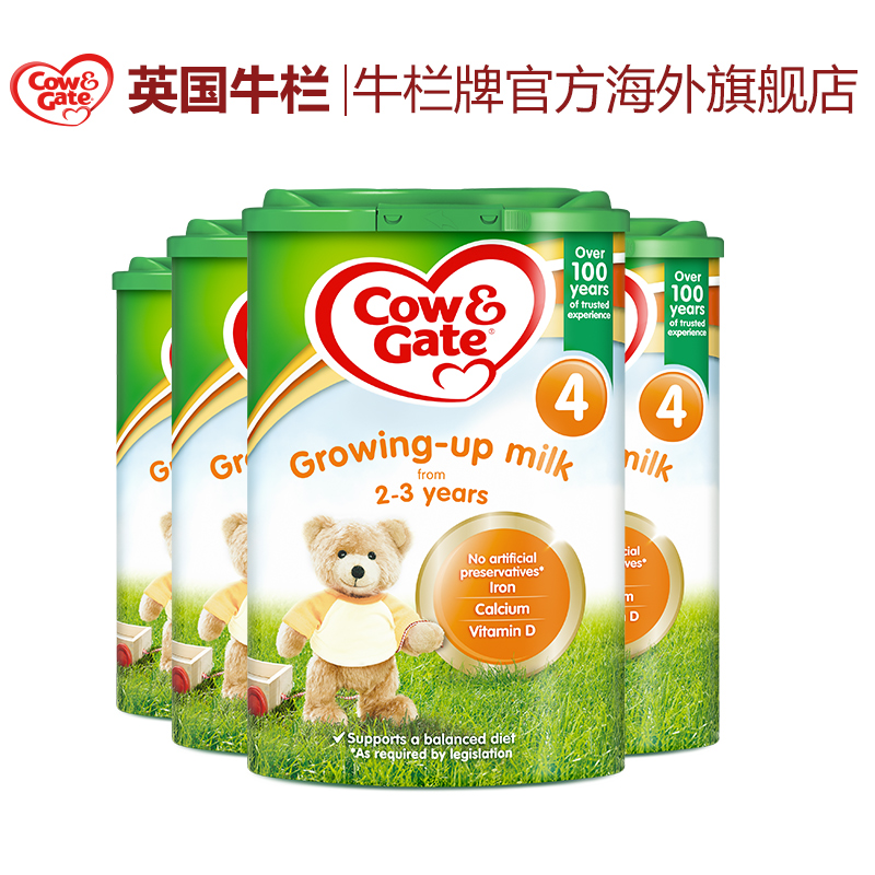 牛栏牌海外旗舰店（加入购物车）英国牛栏Cow&Gate4段奶粉24个月以上800g*四罐0
