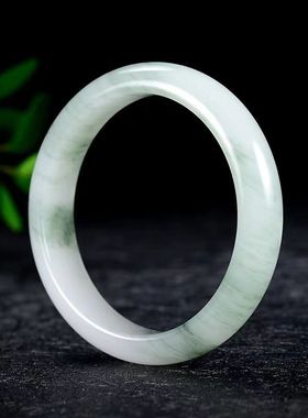 新疆金丝玉复古中宽手镯送证书