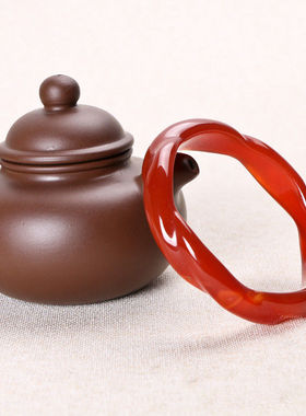 麻花手镯10x1冰种复古