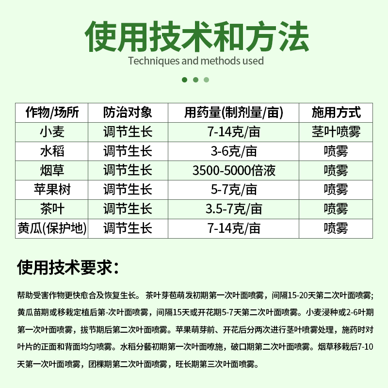 德国进口碧护赤霉酸吲哚乙酸芸苔素解药害打破休眠催芽生长调节剂