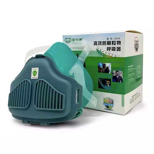 保为康8200防尘面具工业打磨防尘硅胶面罩KN95防煤矿工业粉尘面罩 - 图3