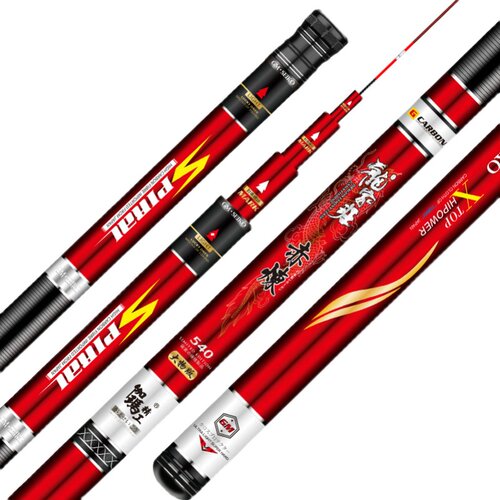 伽玛精工赤炼台钓竿龙家班大物版超硬轻量黑坑野钓碳素28调鲤鱼杆 - 图3